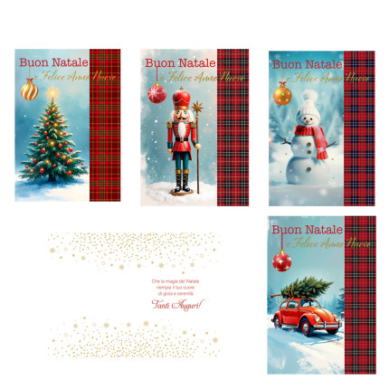 Biglietto Tanti Auguri Tartan