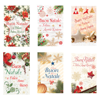 Biglietti Natale (6 Pezzi)