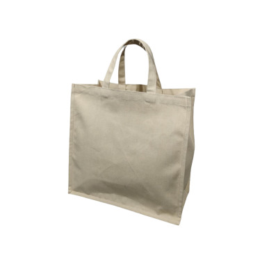 Shopping Bag in Cotone Ecru 2