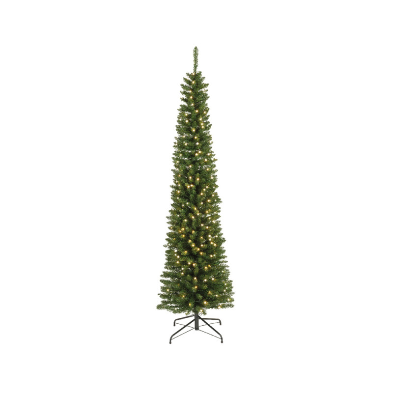 Albero di Natale Pencil con Led. Preilluminato con luce calda